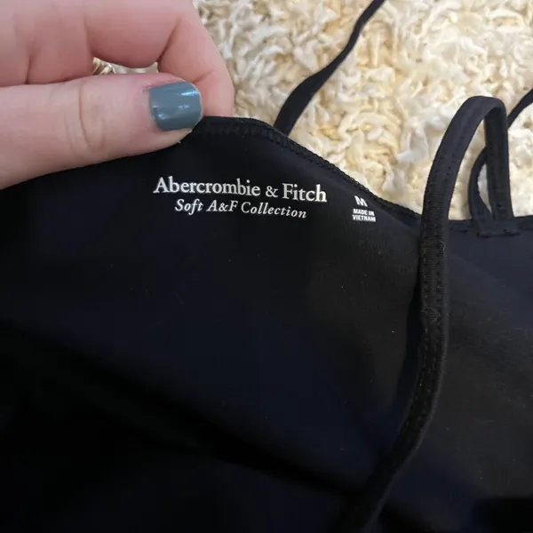 Abercrombie Black One Side Tank Size Medium - Image 4