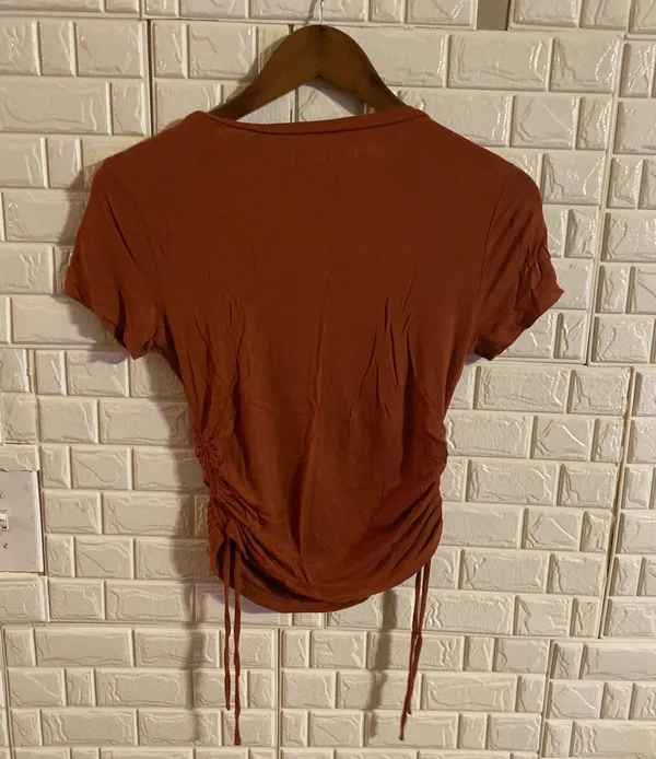 Aeropostale women's blouse size size medium brown - Image 2