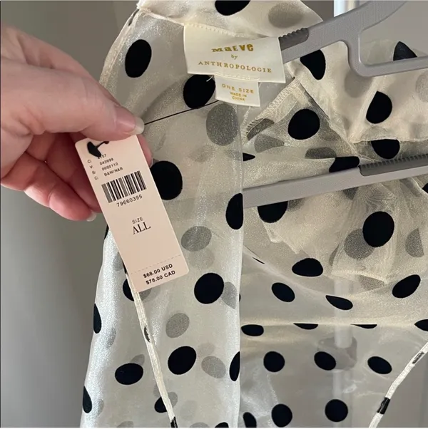 Maeve Anthropologie Polka Dot Blouse - Image 3