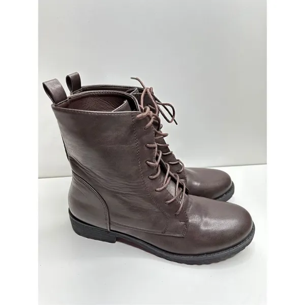 Catherine Malandrino Booney Vegan Leather Lace Up‎ Combat Boots Size 9 New - Image 6