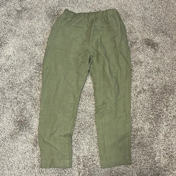 A New Day‎ High Waist Green Linen Blend Capri Pants - Image 11