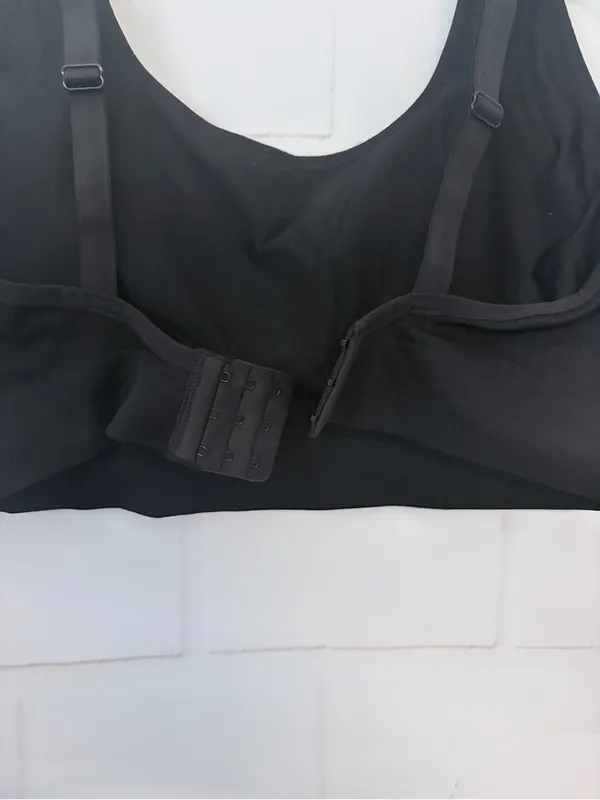 Auden Seamless Knit Lightly Lined Bralette Black Size 1X NWT - Image 5