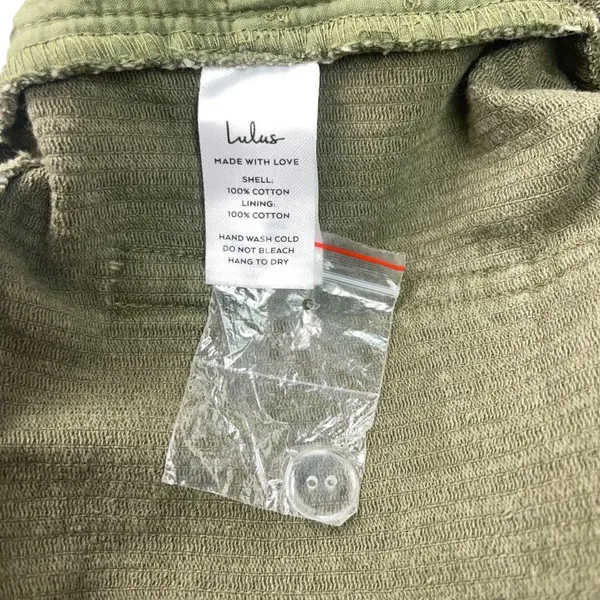 Lulus Cooler Days Corduroy Skort | Skirt in Olive Green - Image 7
