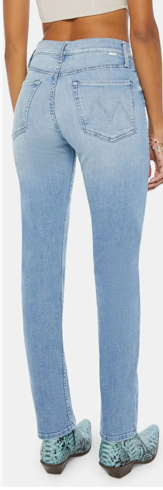 MOTHER The Tomcat Skimp High Waist Straight Leg Jeans - Image 2