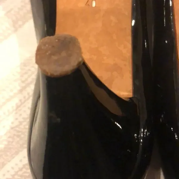 Marc by Marc Jacobs Black Patent Peep Toe Heels, Size 40 - Image 7
