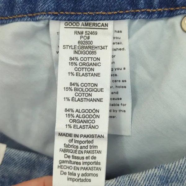 Good American Good Boy Wide Release Hem Jeans - Image 11
