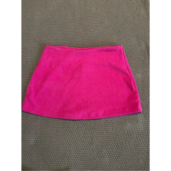 Peixoto Cria Cord Mini Skirt - Hot Pink - Image 5