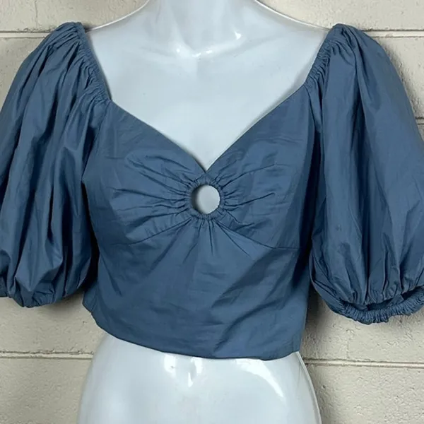 Abercrombie & Fitch Blue Top size S NWT - Image 7