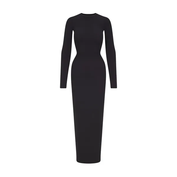 SKIMS Fits Everybody Crew Neck Long Sleeve Dress - Image 4