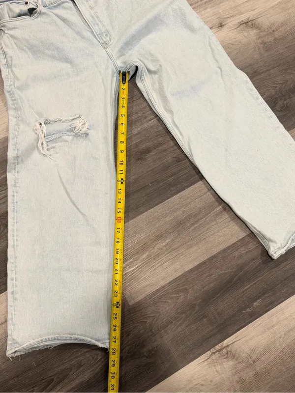 Abercrombie & Fitch Women's High Rise 90s Relaxed Wide Leg Jeans Size 33/16 - Image 8