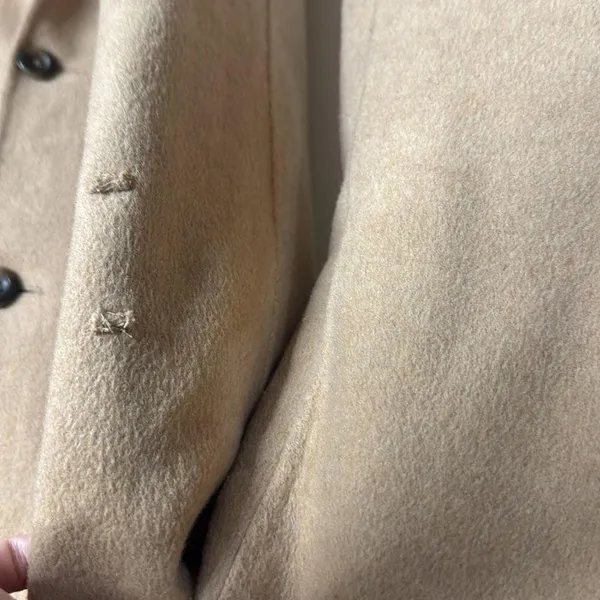 Gap ladies oversized wool blend car pea coat size XL with pockets - Image 9