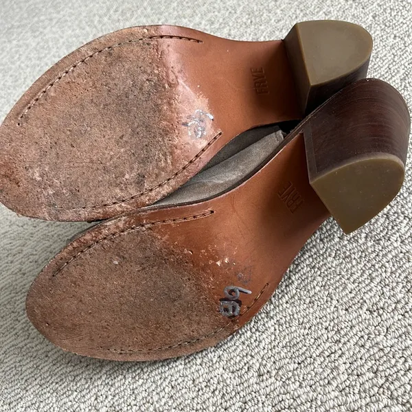 Frye Courtney Ash Suede Peeptoe Sling Booties ⭐️ - Image 10