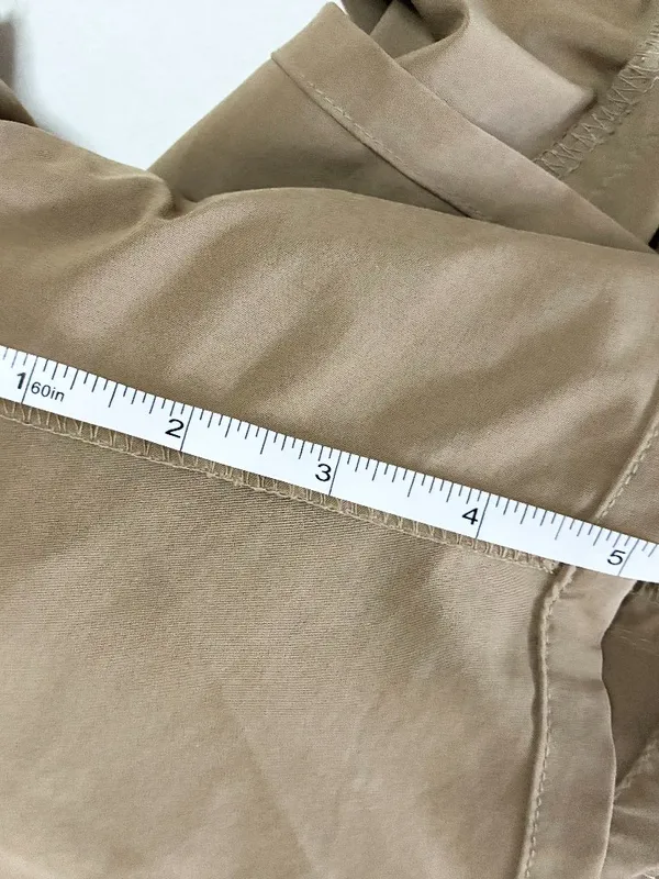 Athleta Whatever A-Line Skort Flare Active Skirt with Shorts - Size 4 - Tan - Image 9