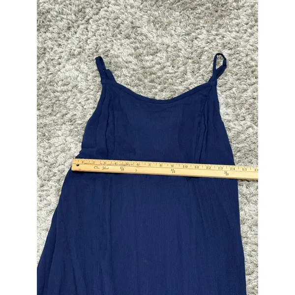 Torrid Navy Tie Dye Lace Up Back Maxi Dress Womens Plus Size 1 1X Boho Sundress - Image 11