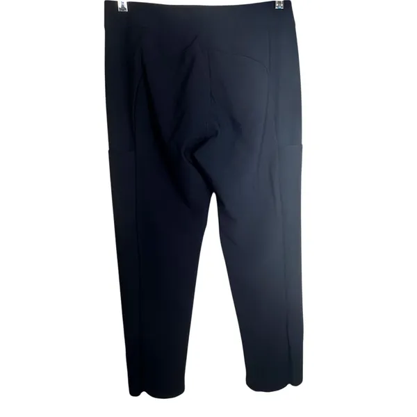 Athleta Stellar Crop Trouser Navy Blue Womens 8 Tall Stretch Luxury Travel Pants - Image 12