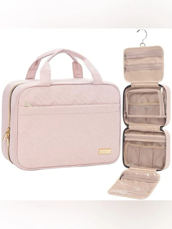 NISHEL Women’s Travel Toiletry Bag In Pink - Image 2