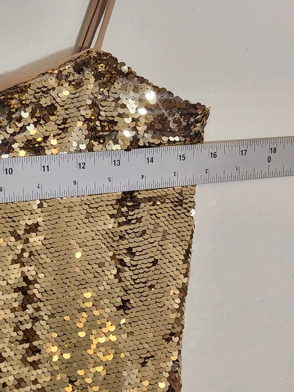 Gianni Bini Gold Sequin Midi Slip Dress Size Small NWT Sequin Cocktail Dress - Image 6