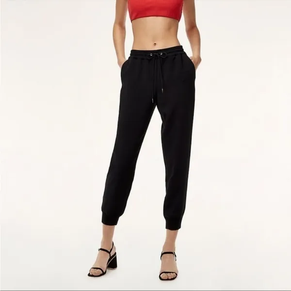 Aritzia Wilfred Buffon Crepe Jogger‎ Pant in Black Size Extra Small - Image 5