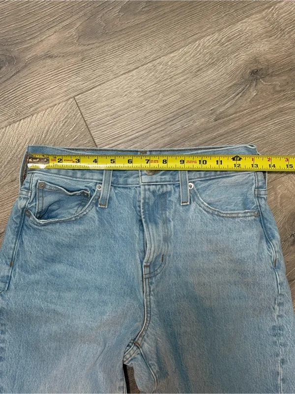 Madewell Perfect Vintage Jeans 25 Light Wash Distressed High Rise - Image 5