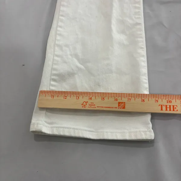 Levis 545 Low Boot Cut Jeans Womens 8M White Denim Stretch Pants - Image 13