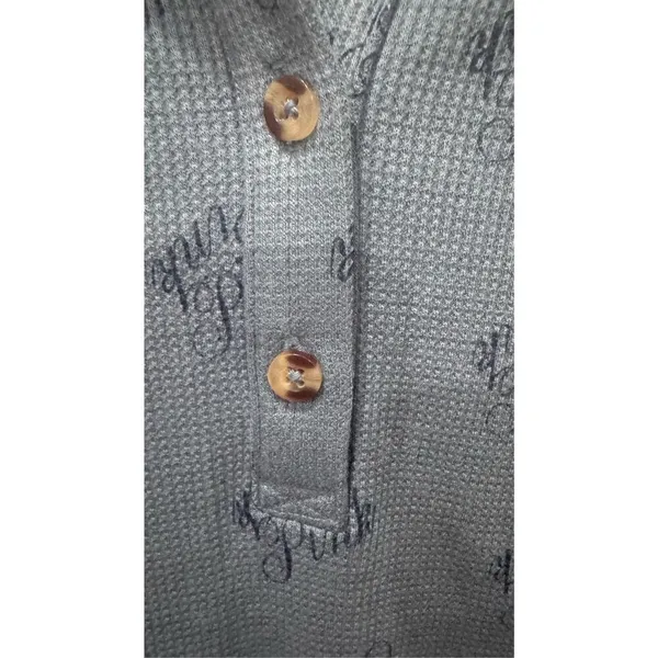 Victorias Secret Pink blue‎ long sleeve pijama top size large - Image 4