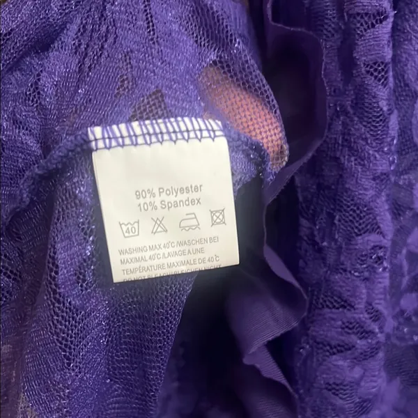 Purple Lace Chemise Babydoll XL - Image 6