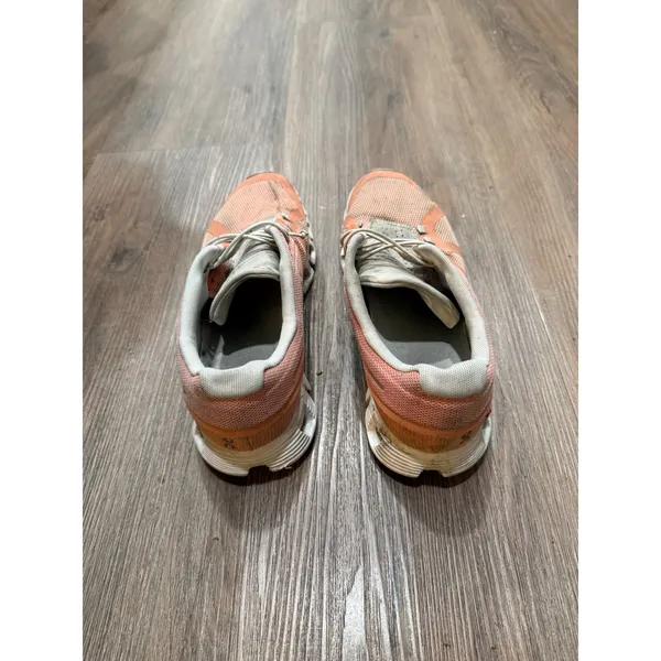 On Cloud Women Running Shoes Coral Peach Mesh Sneakers US 9.5 EU 41 Low Top‎ - Image 5