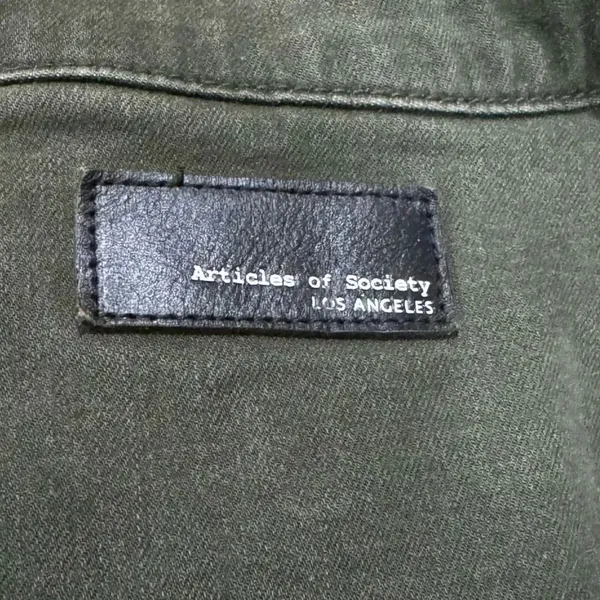Articles of Society Green Vegas Jean Jacket Women’s XS - Image 2