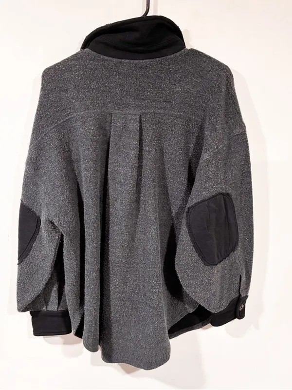 Free People Ruby Jacket Washed Black Oversize shacket‎ Jacket Size XS - Image 5