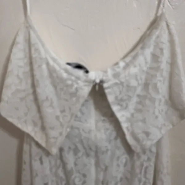 Lulu’s white lace strapless dress size L - Image 7