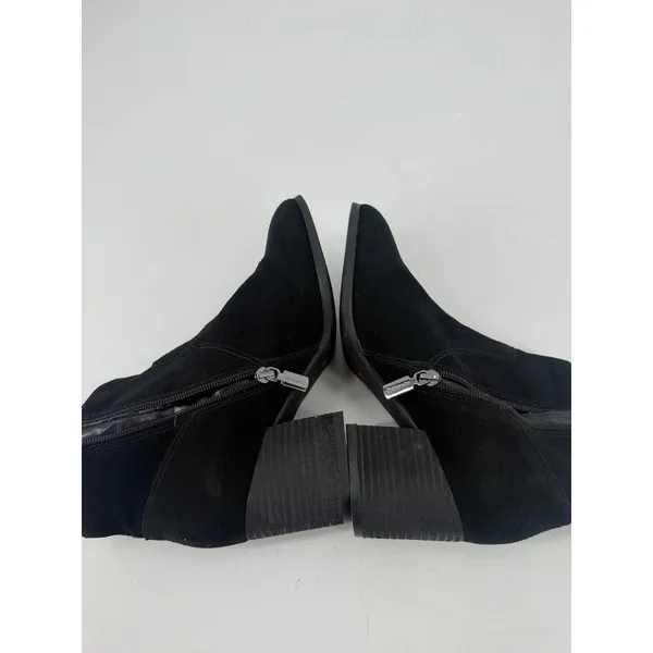 Blondo Alida Boot Size 7 Black Suede Waterproof Ankle Bootie Minimalist Timeless - Image 9