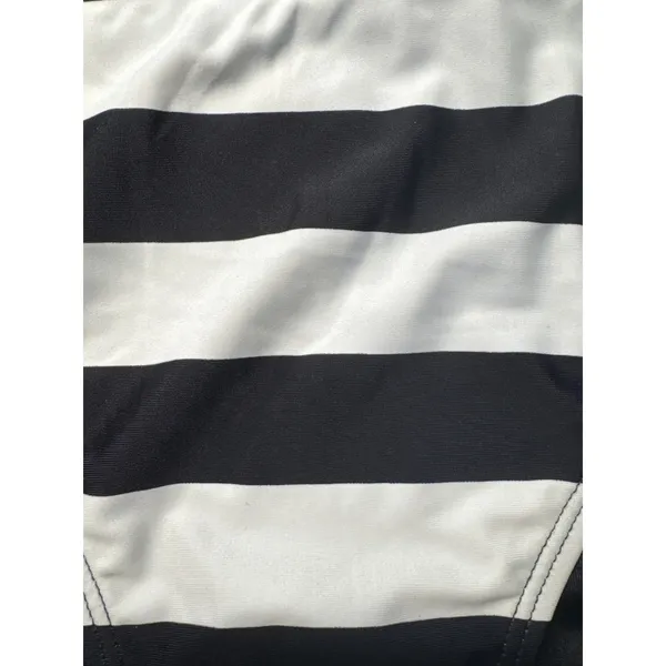 XL Black and White Striped‎ 2 Piece Tankini Swimsuit Set Tie Side Bottoms - Image 3
