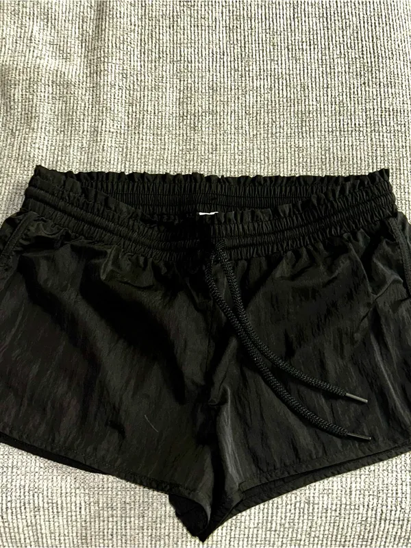 Aerie Women’s Black Elastic Waist Active Shorts - Image 2