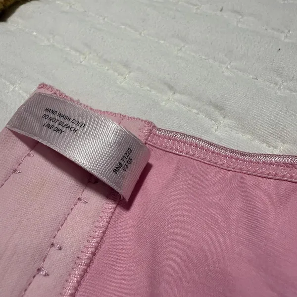 Victoria’s Secret Corset Style Tank Top Sz M Medium Pink With Black Lace - Image 12