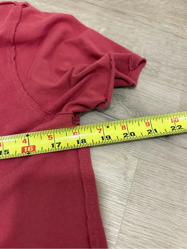 Maeve Red Short-Sleeve Tee with Yellow Pretzel Graphic Size XS - Image 7