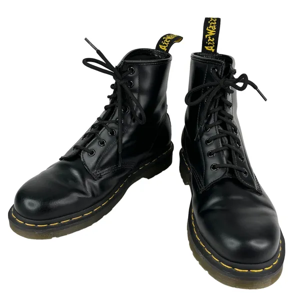 Dr. Martens 1460 Smooth Leather Black Lace Up Boots EU41 W9 M8 UK7 - Image 2