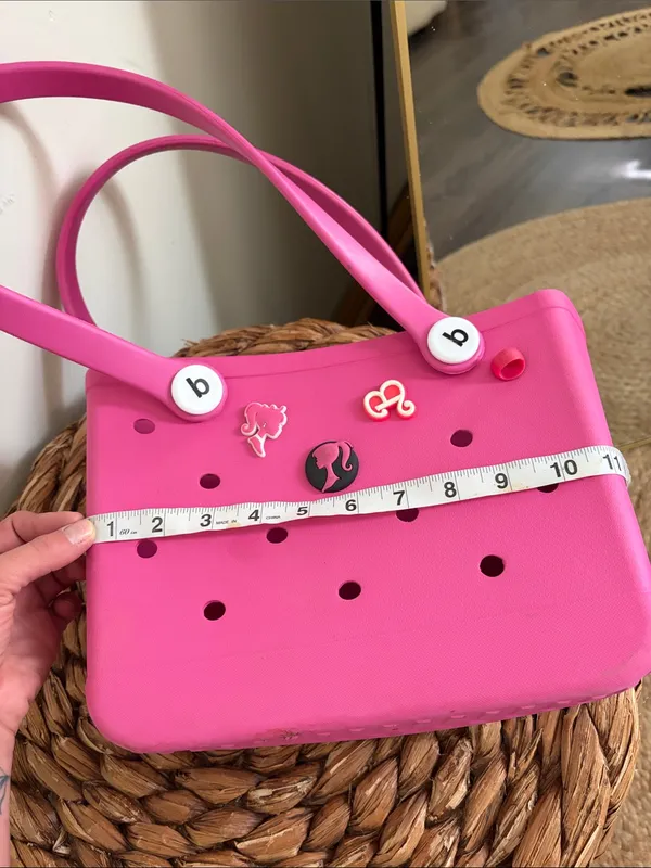 Pink Mini Bogg Bag with Barbie Charms - Image 3