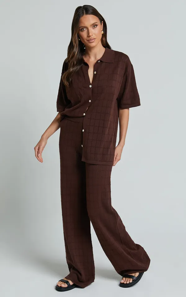 New Showpo Tommy Cotton Two Piece Set Knit Top And Pants Size Medium MSRP $109 - Image 6