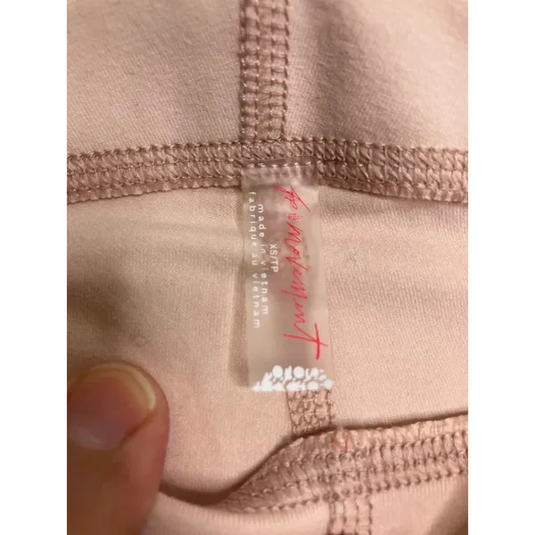 Free People Movement victory biker Shorts Womens XS Pink Excellent Ribbed Yoga - Image 5