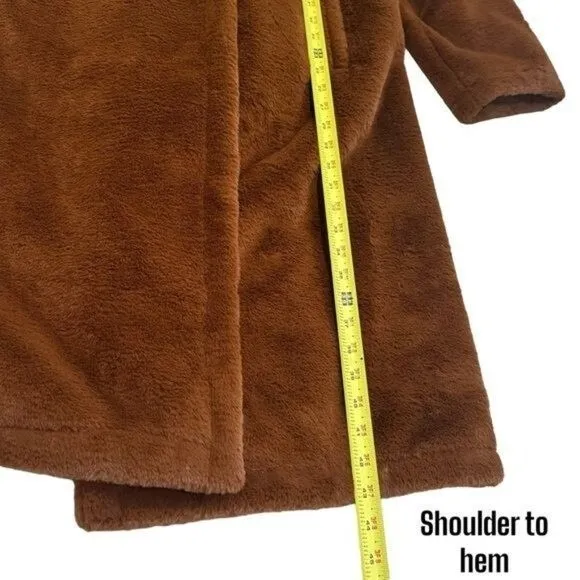 NWOT Avec Les Filles Oversized Faux Fur Coat Penny Lane Mob Wife City Chic M - Image 8