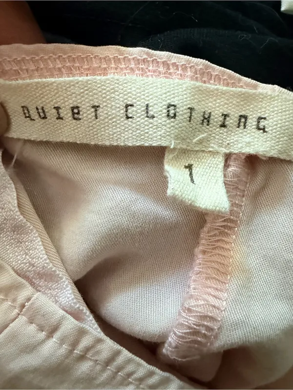 Soft Blush Halter Midi Dress pit to pit 15" - Image 4