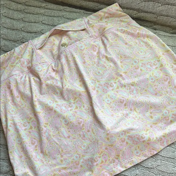 Kensie Pink and Yellow Paisley Skort - Image 5