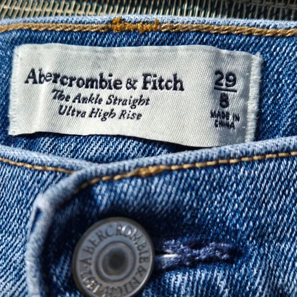Abercrombie & Fitch The Ankle Straight Ultra High Rise Women's 29/8 - Image 7