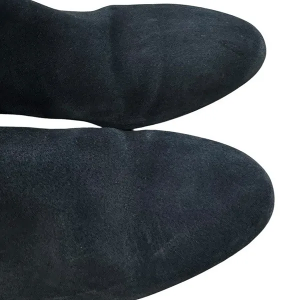 J. Crew Women's 9 Black Suede Chelsea Boots Pull On Ankle Booties Minimalist - Image 7