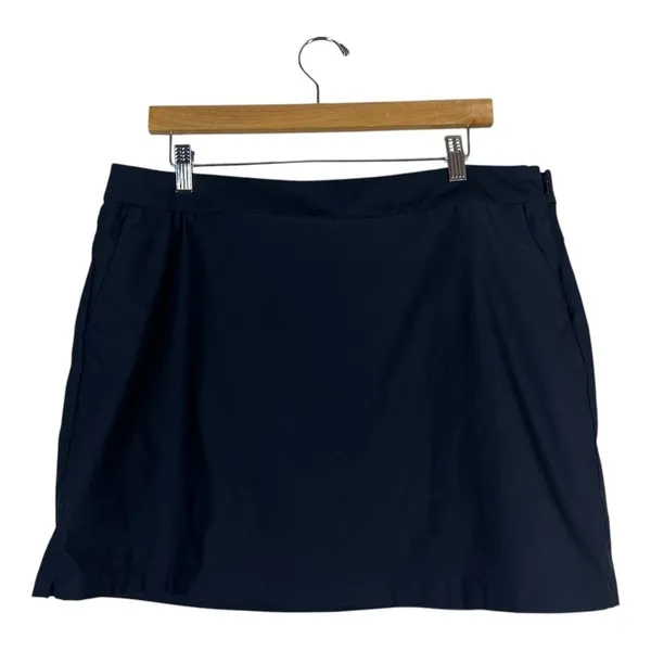 Nike Dri-FIT Solid Performance Golf Tennis Skort Black Athletic Pockets Size 14 - Image 2
