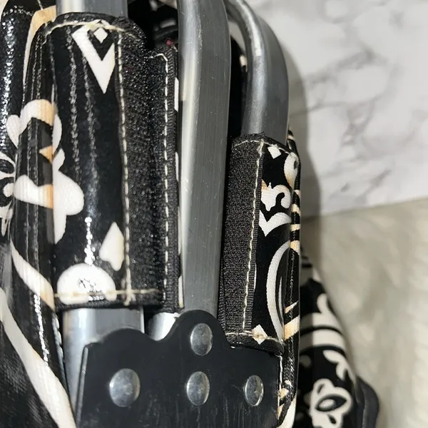 Elegant Black and White Patterned Women's Bag - Image 7
