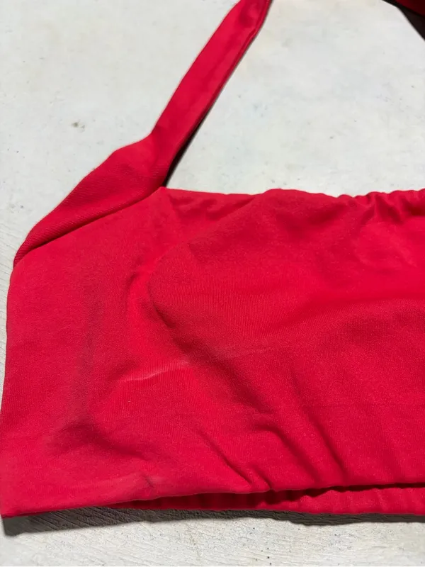 Free people intimately FP Red Halter sports bra XS/s - Image 2
