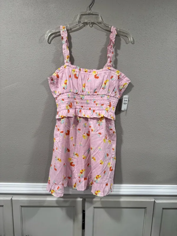NWT BP Nordstrom Pink Floral Sundress with Multi-Color Blooms - Image 3