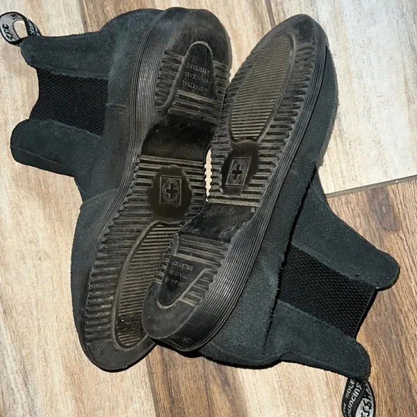 Dr. martens  black suede flora booties - Image 6