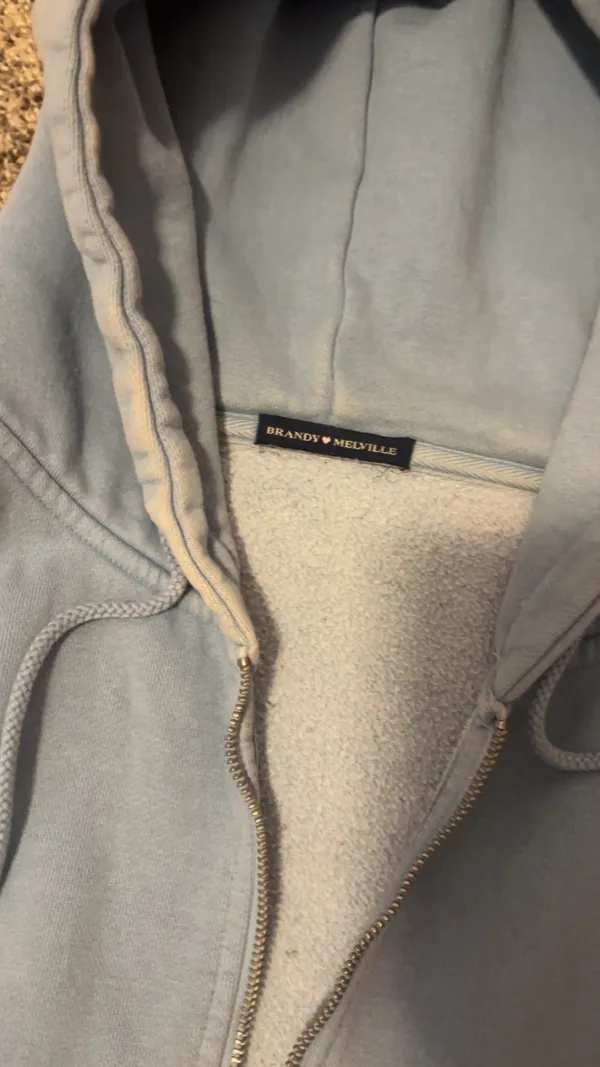 Brandy Melville Blue zip up - Image 4
